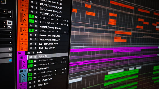 Cubase project screenshot for Lissie remix